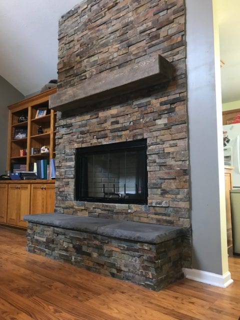 Completed Fireplace Facelift in Leavenworth after repairs Completed Fireplace Facelift in Leavenworth after repairs