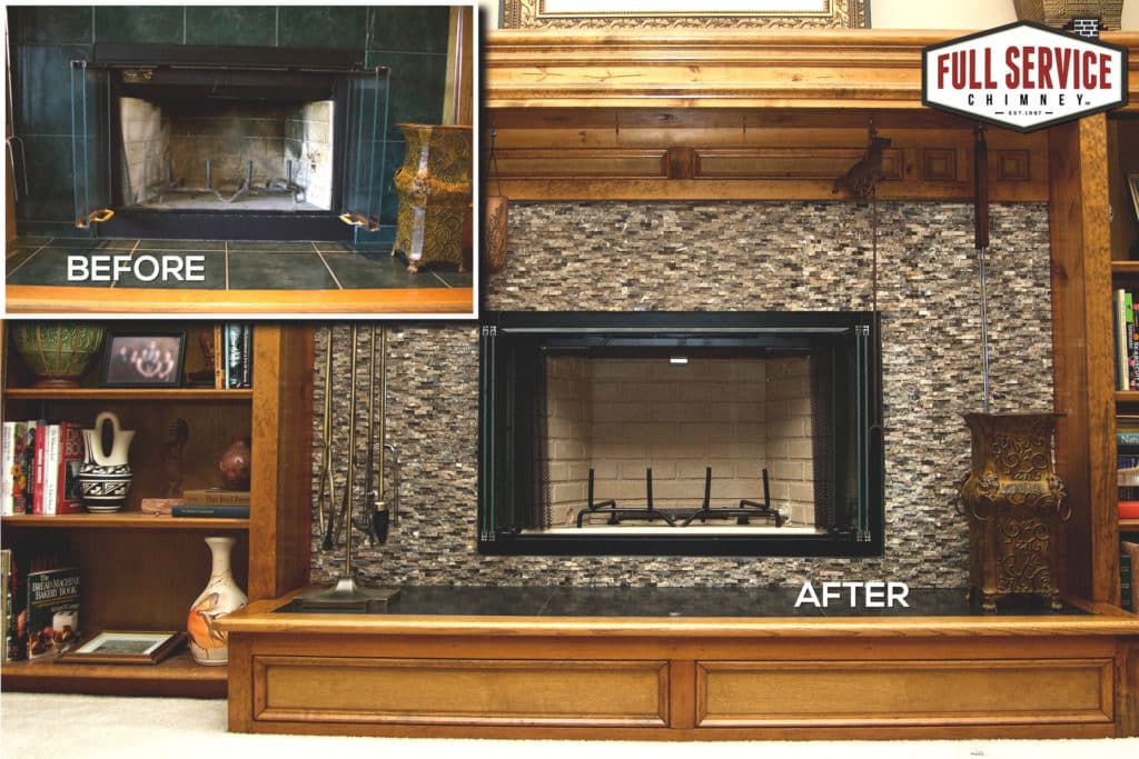 Prefab Fireplace Remodeling Before and After