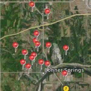Satisfied Customer Map-Bonner Springs Ks-Full Service Chimney Satisfied Customer Map-Bonner Springs Ks-Full Service Chimney