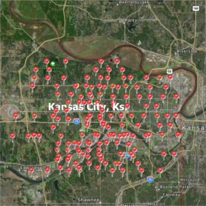 Satisfied Customer Map-Kansas City, KS-Full Service Chimney Satisfied Customer Map-Kansas City, KS-Full Service Chimney