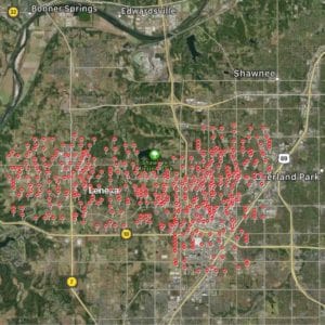 Satisfied Customer Map Lenexa, Ks-Full Service Chimney Satisfied Customer Map Lenexa, Ks-Full Service Chimney