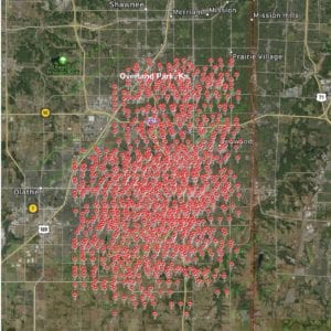 Satisfied Customer Map-Overland Park Ks-Full Service Chimney Satisfied Customer Map-Overland Park Ks-Full Service Chimney