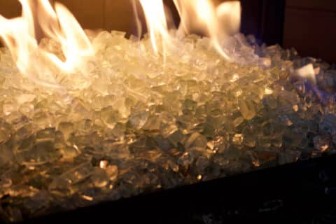 Tempered Fireplace Glass Bits