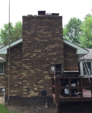 Damaged Masonry in Paola needs repair