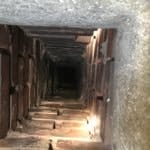Looking Down the Flue of an Old Brick Chimney that needs a chimney liner
