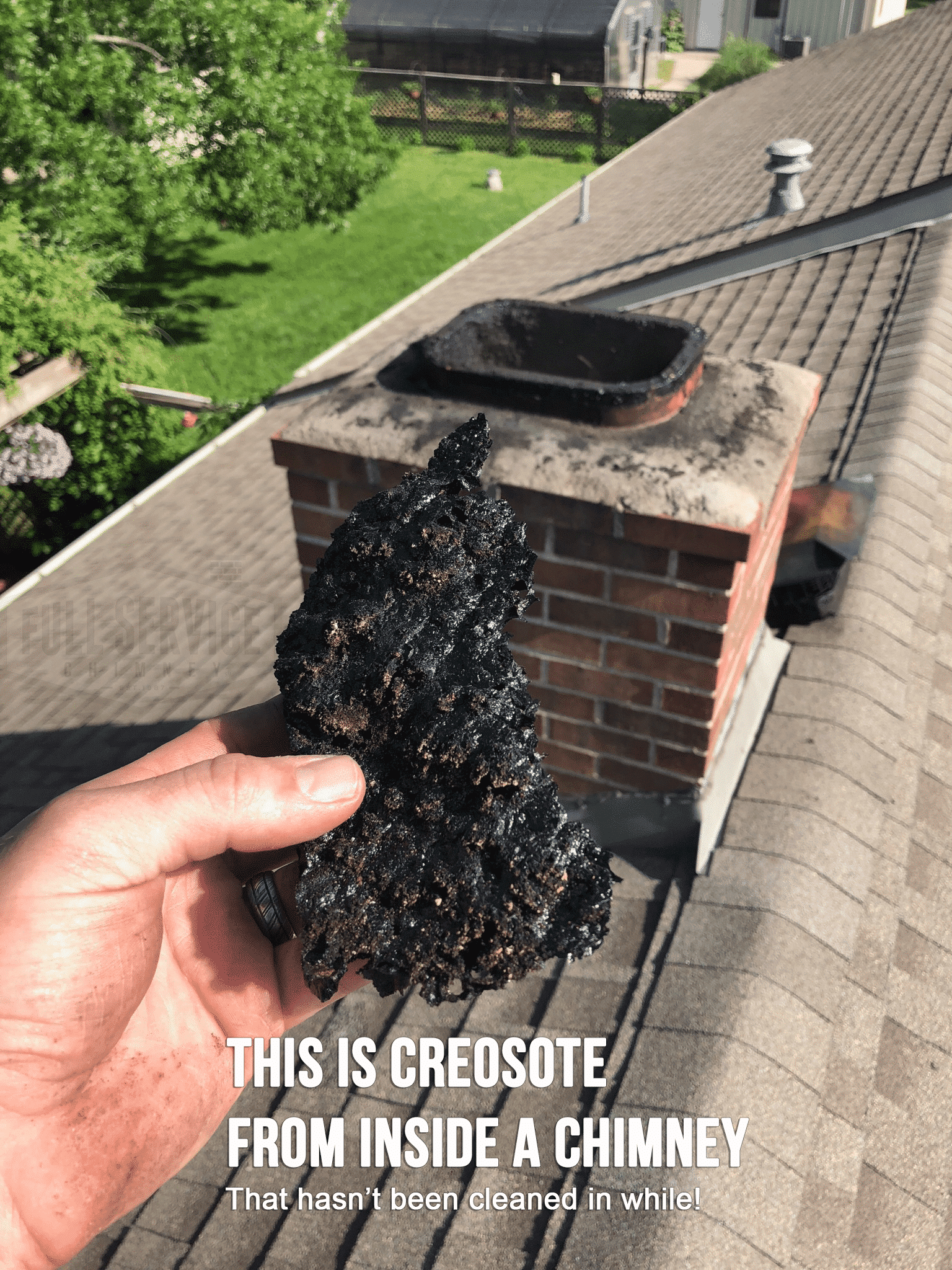 This is Creosote from inside a chimney