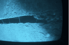 Gap found during the camera inspection done by a CSIA certified technician Gap found during the camera inspection done by a CSIA certified technician