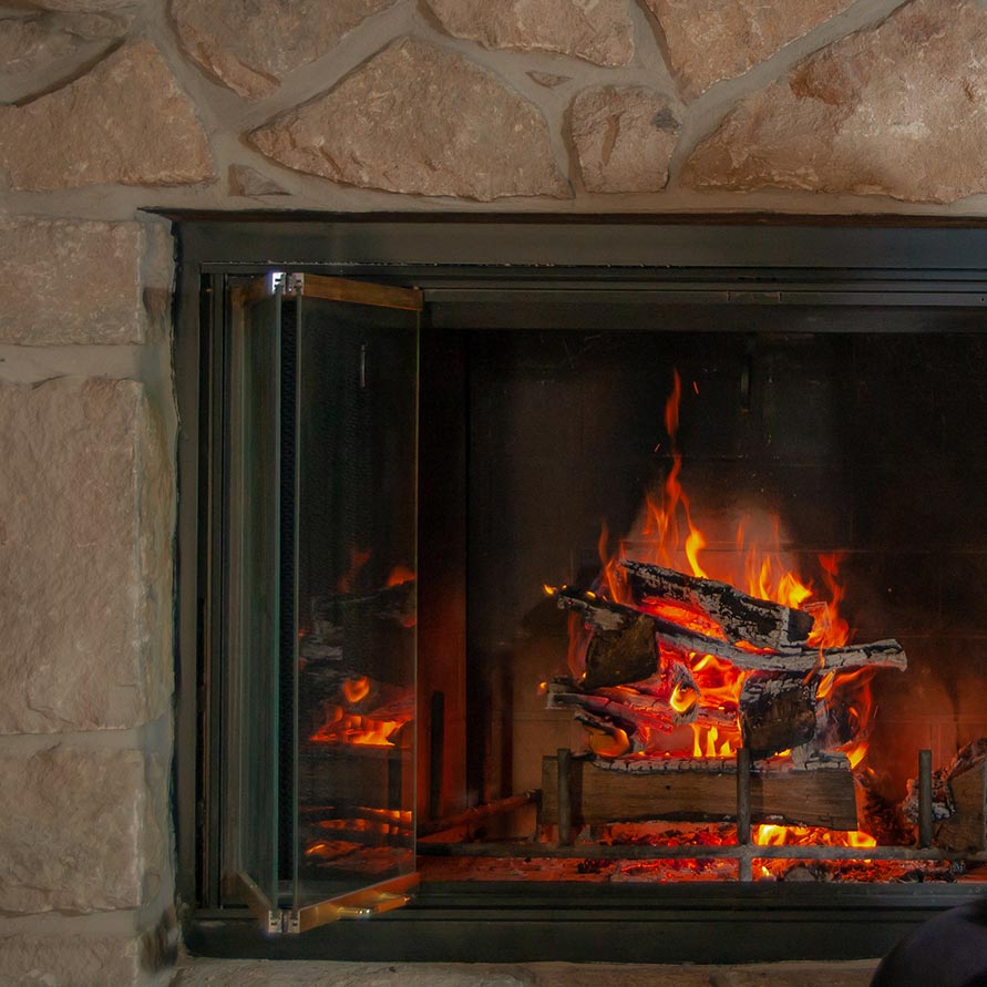 Wood Burning Fireplace Adds Ambiance to Home Hearth