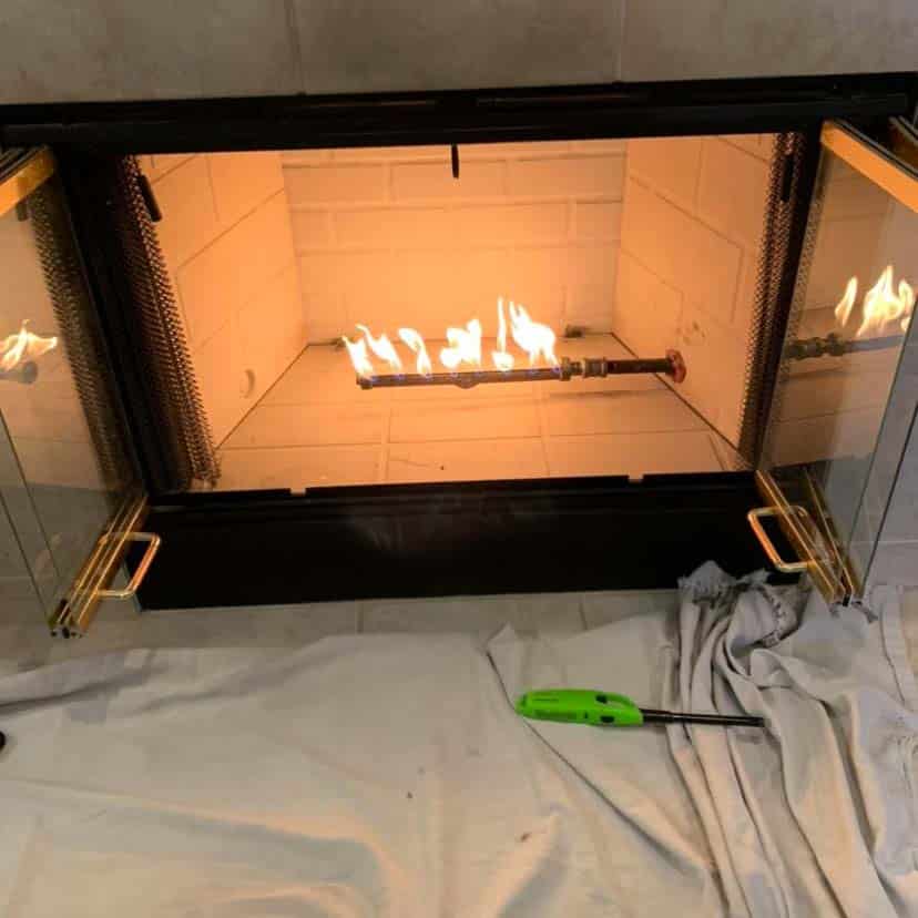 converting gas fire to log burner