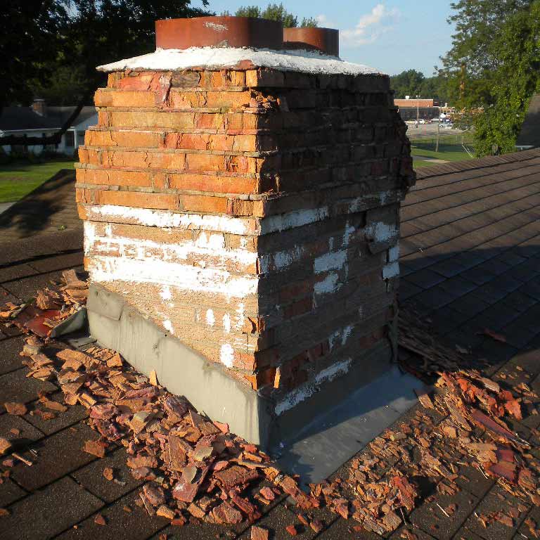 What is a Spalling Brick Chimney? » Full Service Chimney™