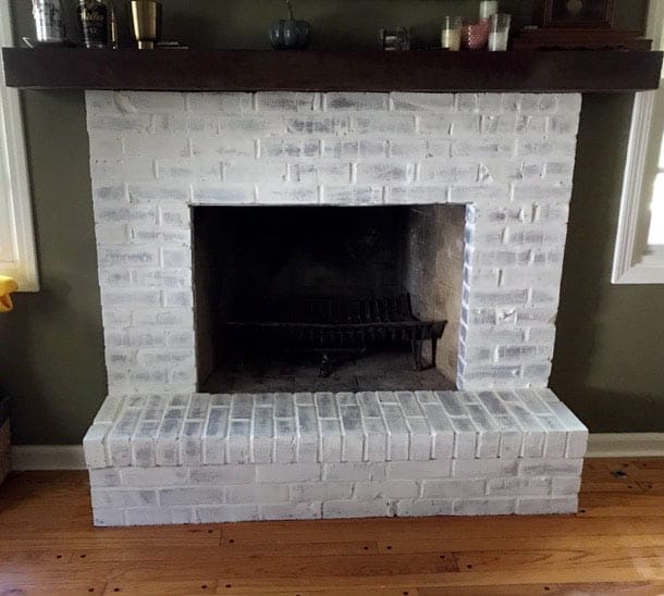 White Washed Fireplace