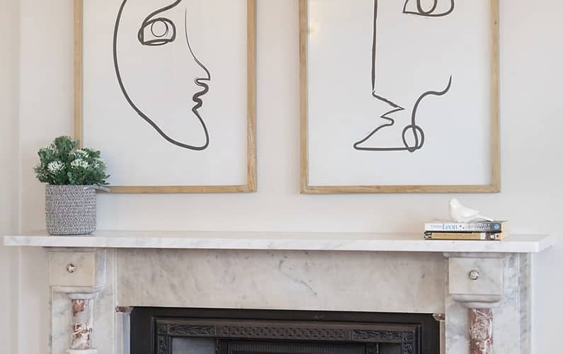 Fireplace mantel surround ideas