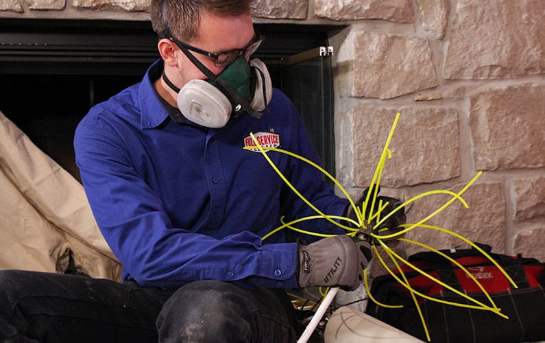 Creosote cleaning brush