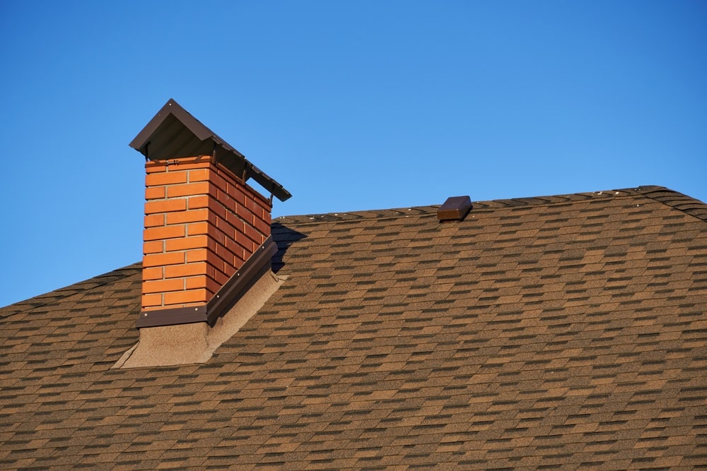 New roof with chimney New roof with chimney