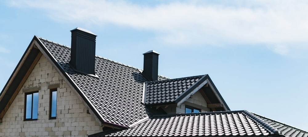 Roof with chimney Roof with chimney
