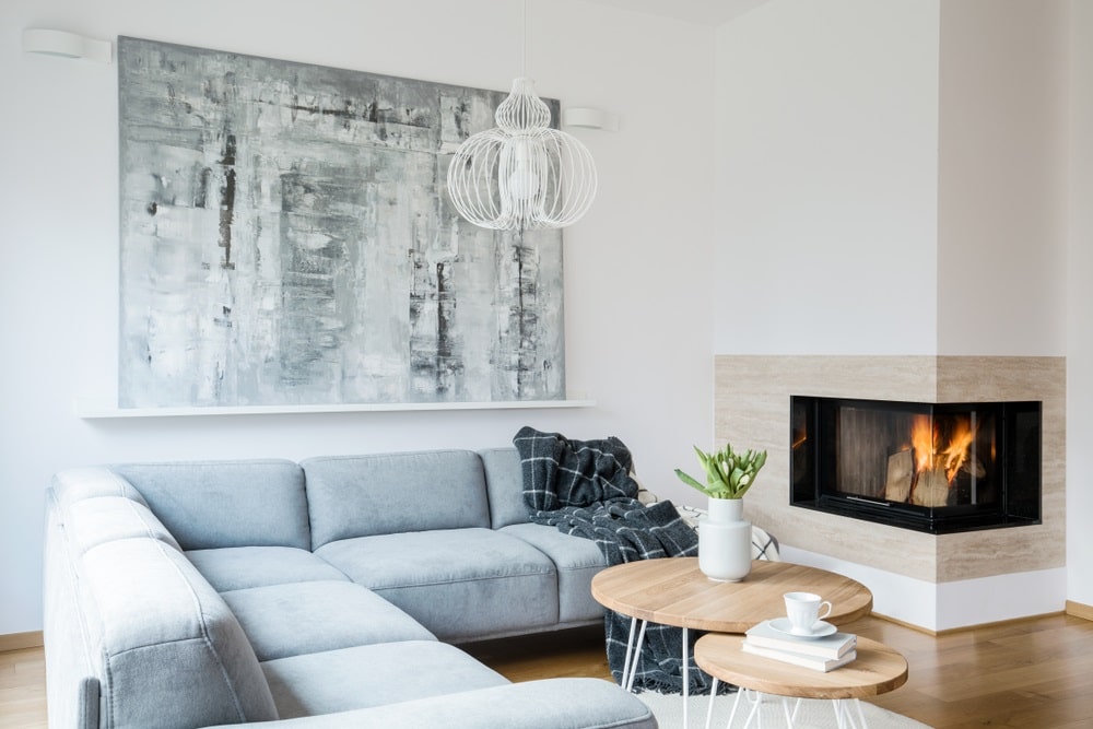 living room interior with fireplace living room interior with fireplace